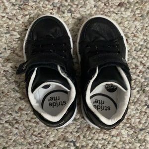 Toddler black stride rite sneakers dress up/ down